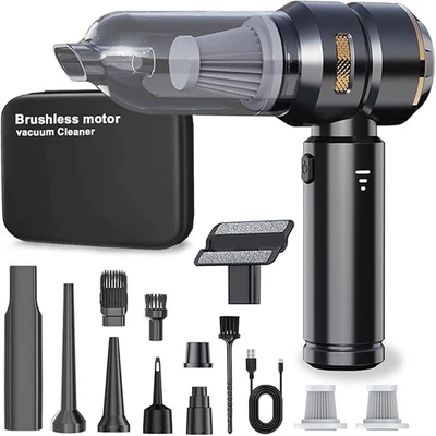 Car vacuum cleaner suction and blowing integrated dual-purpose wireless mini vacuum cleaner car household electric dust blower with large suction power