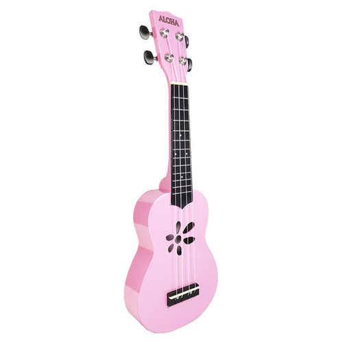 Wooden Ukulele 21-inch Maple Colored Playable Instrument Mini Guitar Factory Cross-border