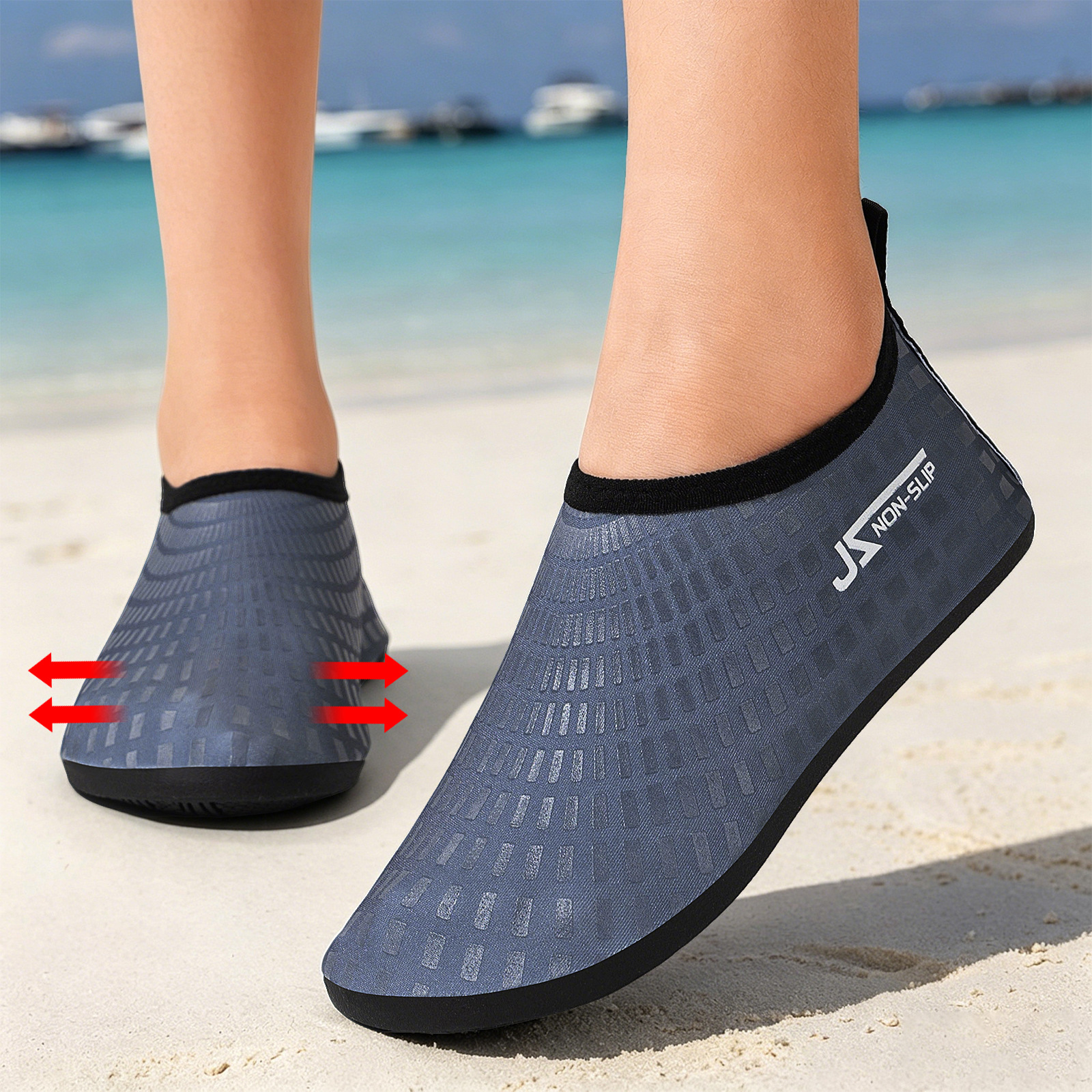 Zapatos de baño transfronterizos zapatos de buceo zapatos de playa al aire libre pareja zapatos de trekking de altura ancha