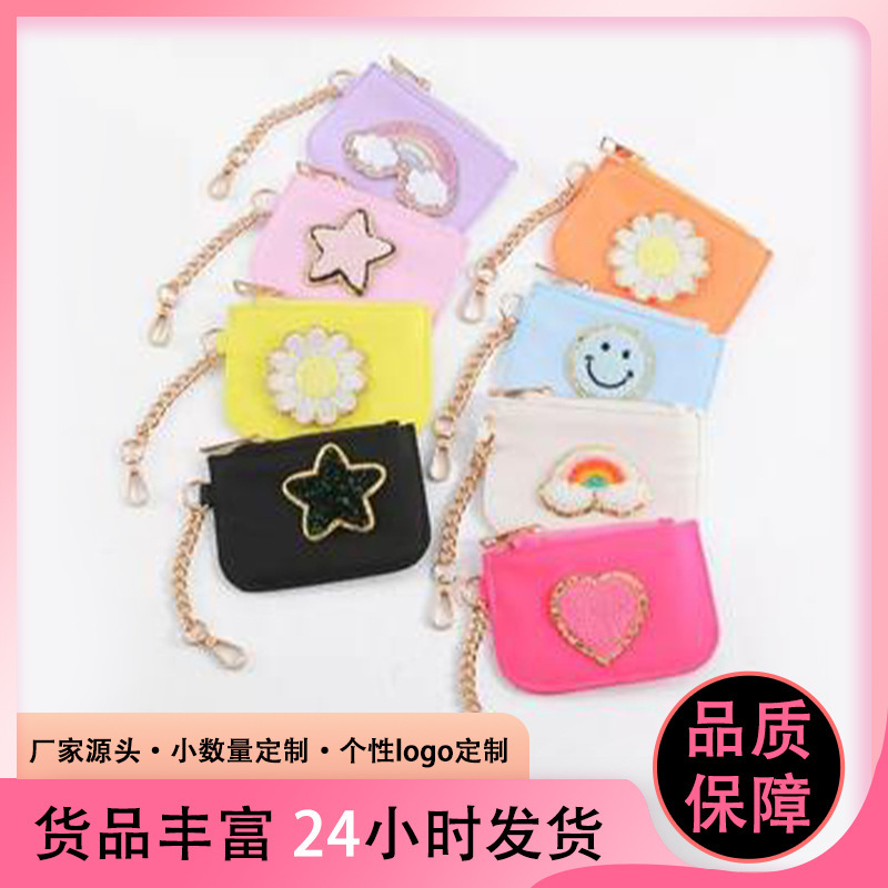 Portable Nylon Wallet Mini Change Storage Bag Multifunctional Bank Card Fashion Wristlet Macaron Coin Wallet