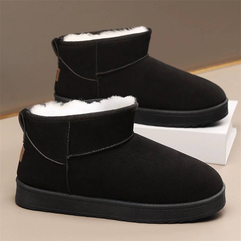 Один педаль хлопчатобумажной обуви мужской зимний бархат теплый