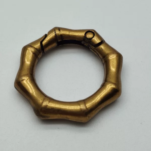6-Section Bamboo Spring Ring DIY Luggage Metal Accessories Bamboo Spring Circle Keychain Car Keychain