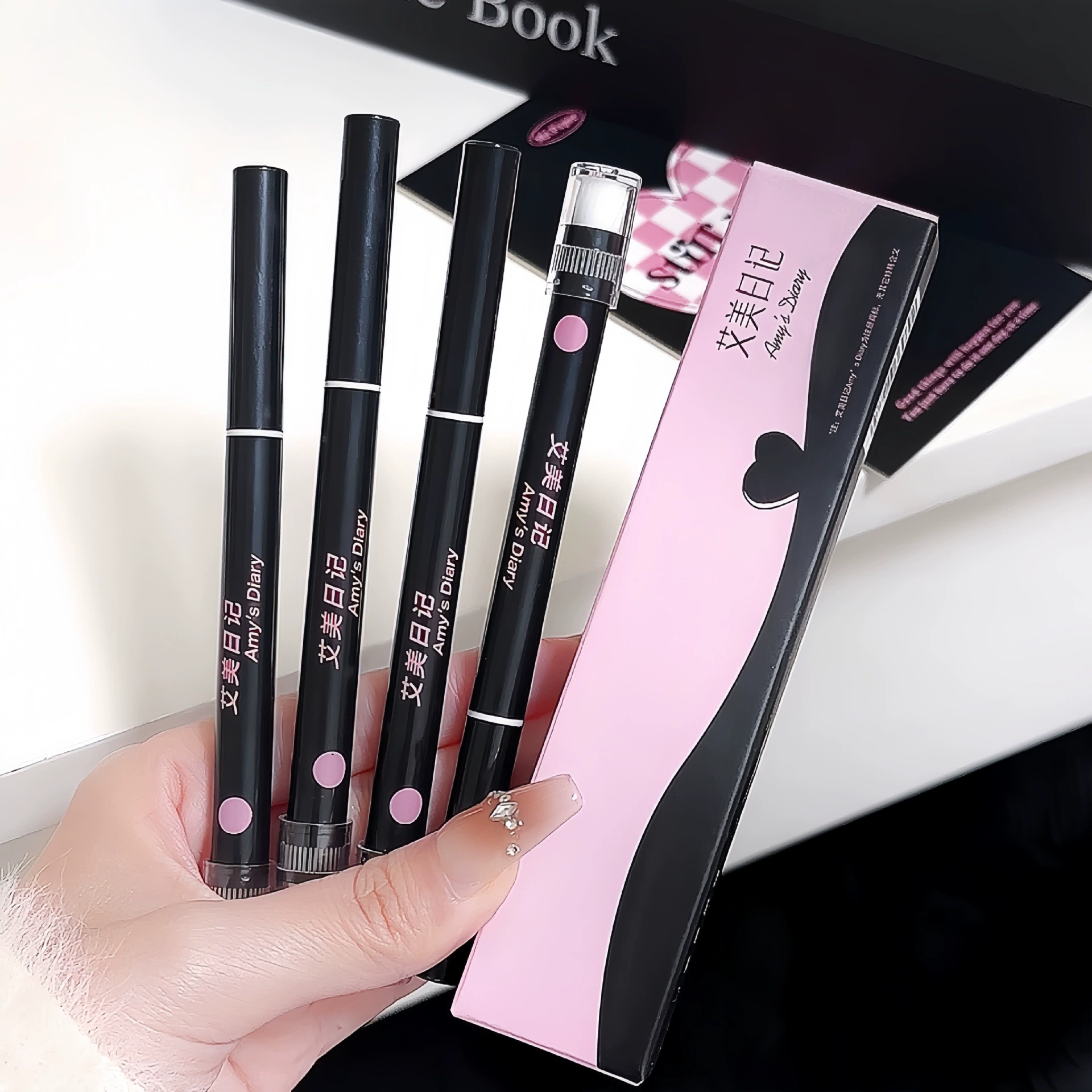 Карандаш для губ Amy's Diary Artist, двусторонняя кисть для губ, карандаш для губ, универсальный контурный стерео карандаш для губ