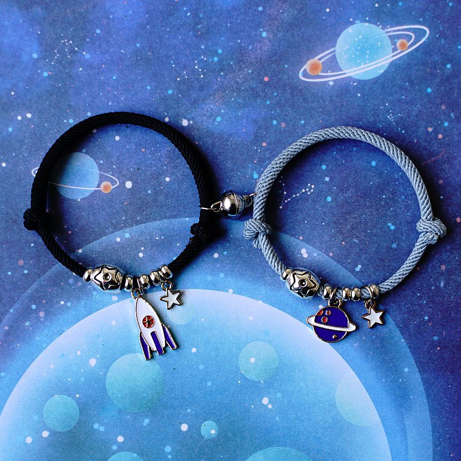 Fashion Rocket Planet Alloy Unisex Bracelets 1 Piece