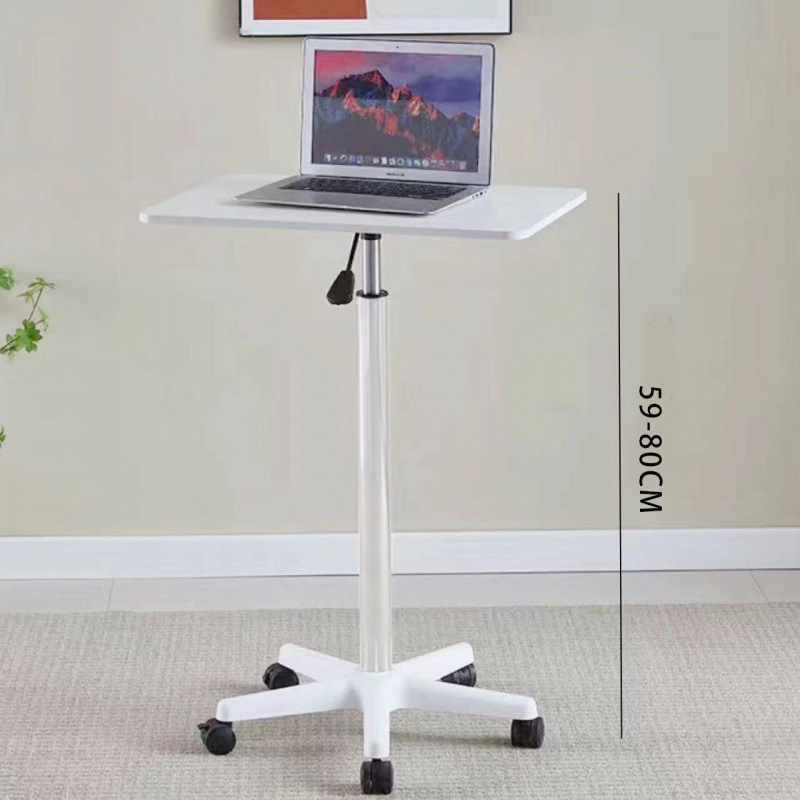 プーリー移動式小型テーブル、昇降式小型ベッドサイドテーブル、ノートパソコンオフィスデスク|undefined
