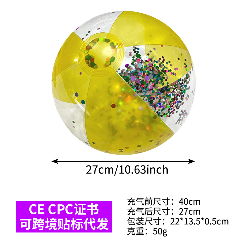 Pelota de Playa Inflable Transparente de PVC para Juegos de Agua image 14