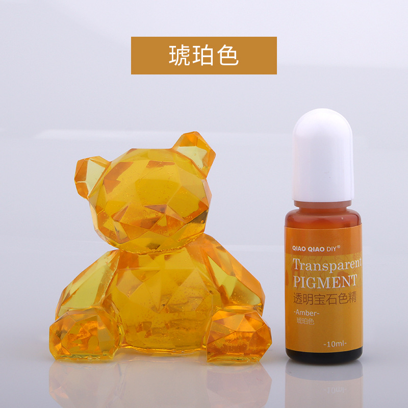 Qiaoqiao 24 colores transparente gema color esencia oleosa UV epoxi cristal epoxi color mezcla pasta fábrica descuento directo