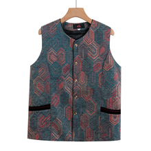 新款背心老太太坎肩马甲中老年人女装奶奶春秋装马夹外穿薄款妈妈