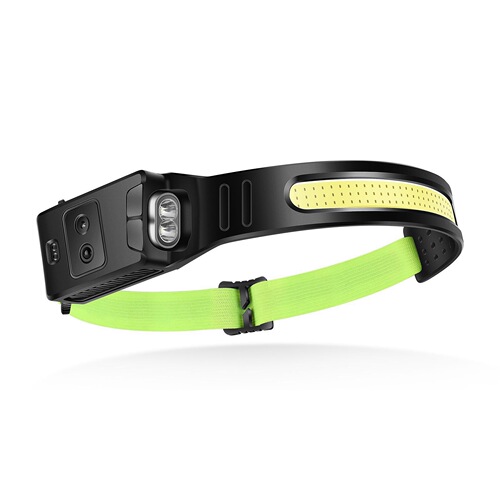 Cross-border new silicone sensor headlight Type-C rechargeable outdoor running and cycling portable floodlight LED headlight