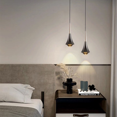Bedside long wire small pendant light Nordic creative adjustable height background wall lamp shop bar pendant lighting