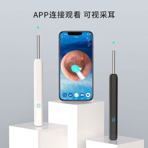 Visual ear spoon, wireless WIFI smartphone high-definition ear cleaning tool endoscope, visual ear spoon wholesale