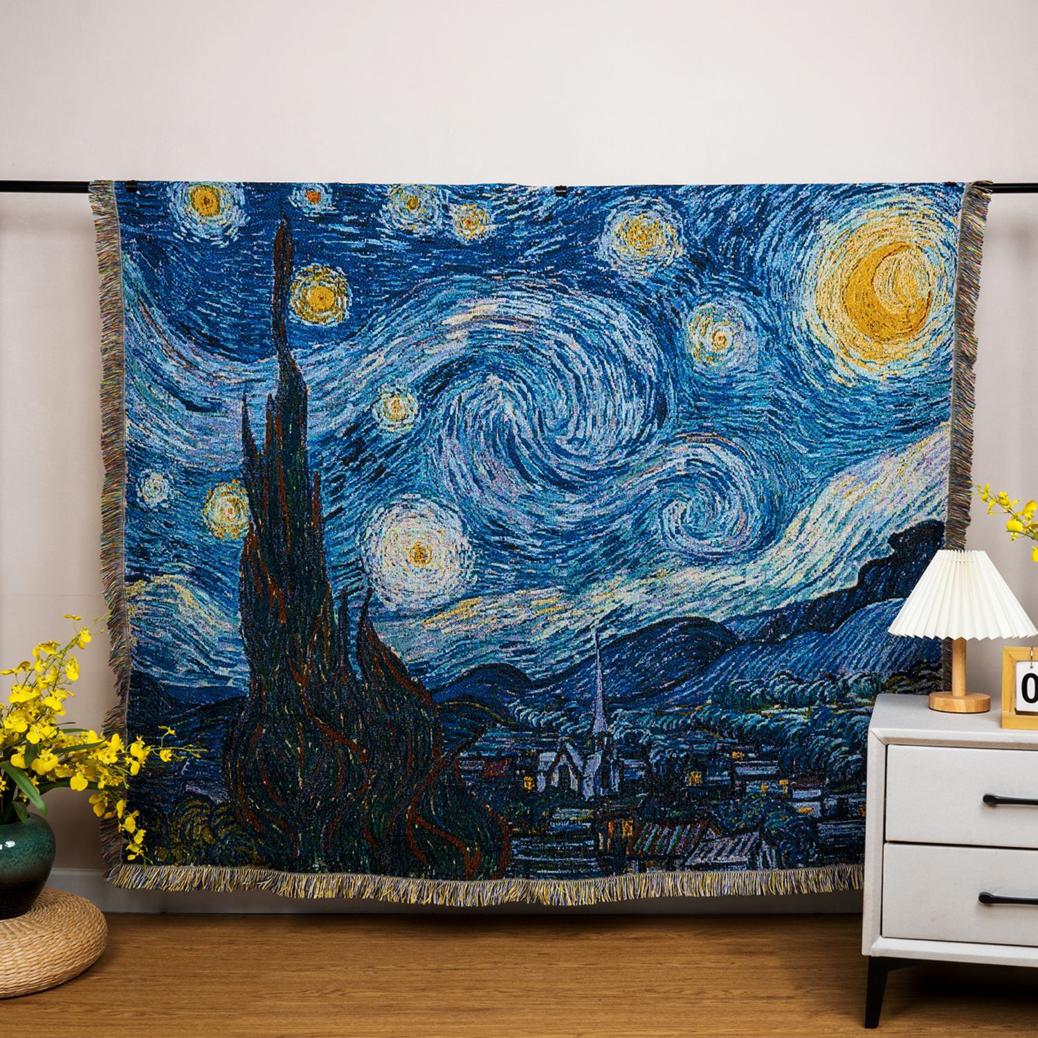 별이 빛나는 달 밤