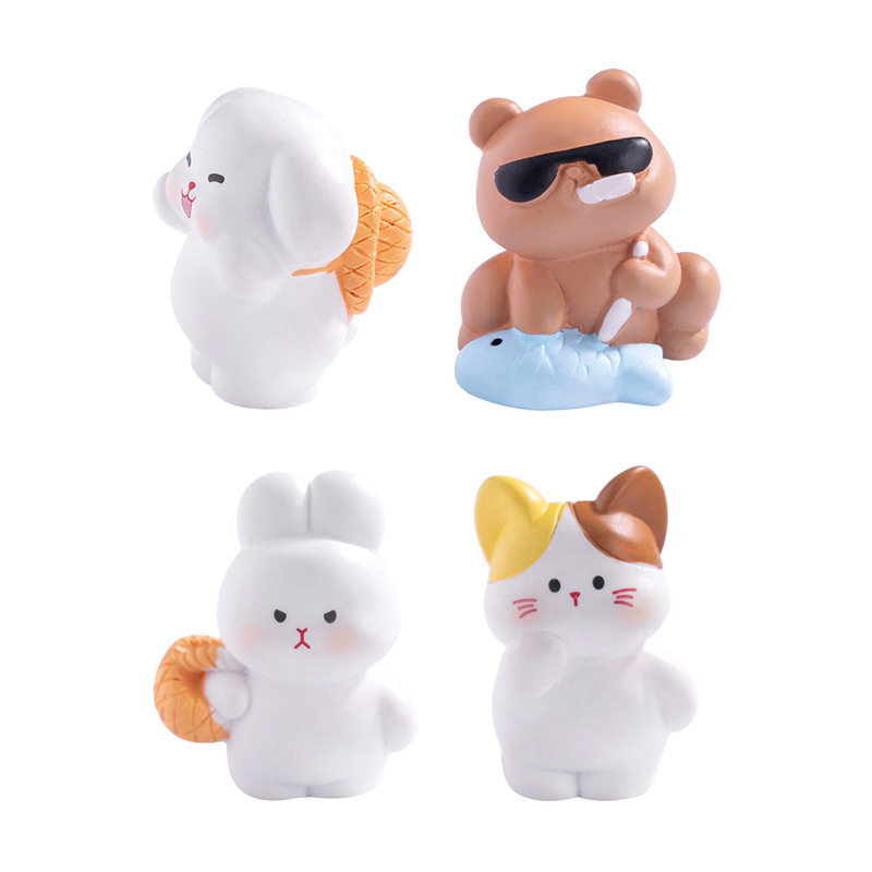 マイクロランドスケープクリエイティブ小動物野菜市場人形かわいい diy 装飾吊りアクセサリーミニデスクトップ装飾品|undefined