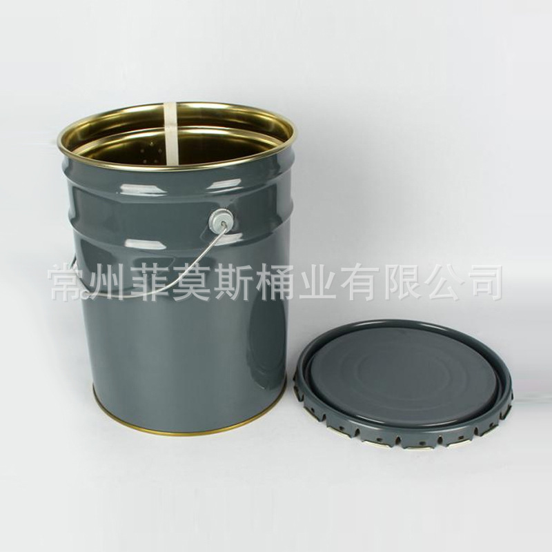 20L开口钢提桶源头厂家 批发 量大价优10L 8L金属桶圆桶
