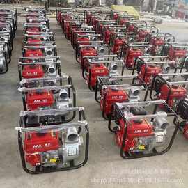 浇地排水灌溉泵图片 柴油拖车抽水机 汽油自吸泵3寸4寸