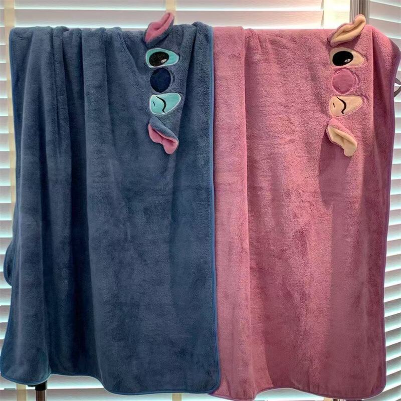 Cute Couple's Stitch Bath Towel for Women, Thick and Absorbent, Japanese-Style Bath Towel, Home Bathrobe, Wearable, New Model Cute Couple's Stitch Bath Towel for Women, Thick and Absorbent, Japanese-Style Bath Towel, Home Bathrobe, Wearable, New Model
