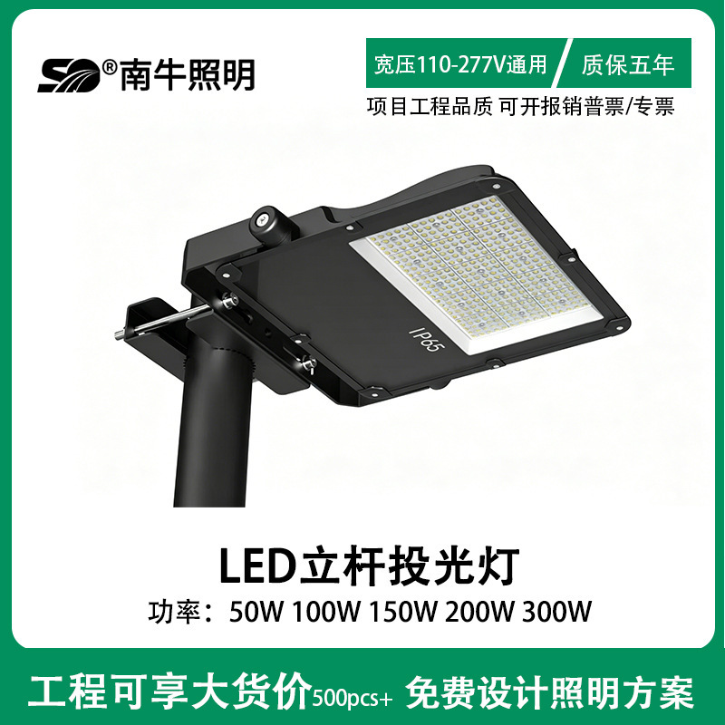 Binhai Park Corridor Pole-Mounted Floodlight 200W 300W Full Wattage Lightning Protection 10Kv Led Floodlight for Coastal Use Binhai Park Corridor Pole-Mounted Floodlight 200W 300W Full Wattage Lightning Protection 10Kv Led Floodlight for Coastal Use