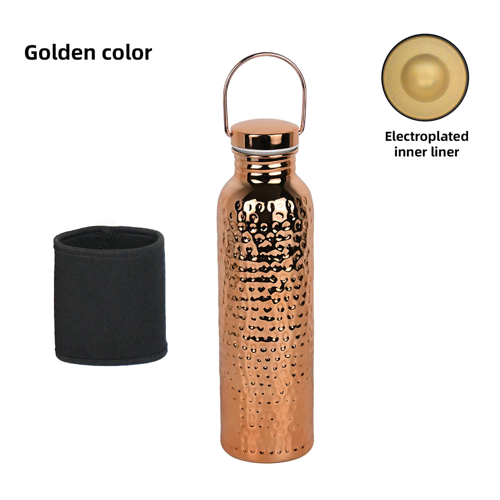 martillo de acero inoxidable hervidor deportivo transfronterizo explosivo portátil al aire libre portátil con taza de cobre galvanizado