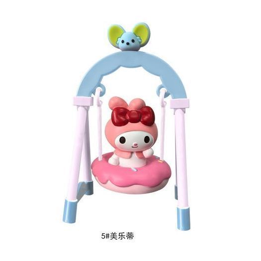 美乐蒂三丽鸥荡秋千系列盲盒潮玩公仔治愈解压桌面小摆件玩偶礼物|undefined