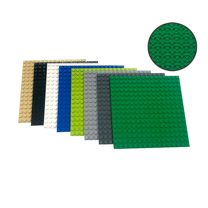 Lego, двухсторонняя базовая пластина, мелкие элементы, 12.8×12.8 см