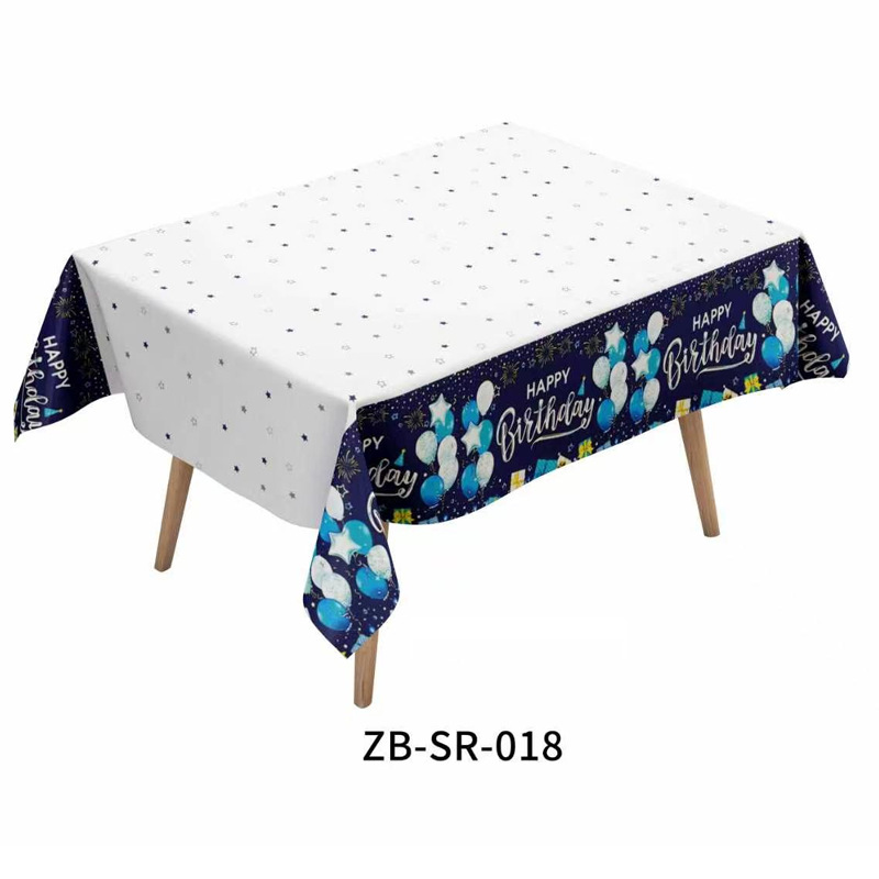 Mantel desechable para fiestas transfronterizas de Halloween, Navidad y Año Nuevo, mantel de Disney, perlado, material MOPP sin necesidad de lavado