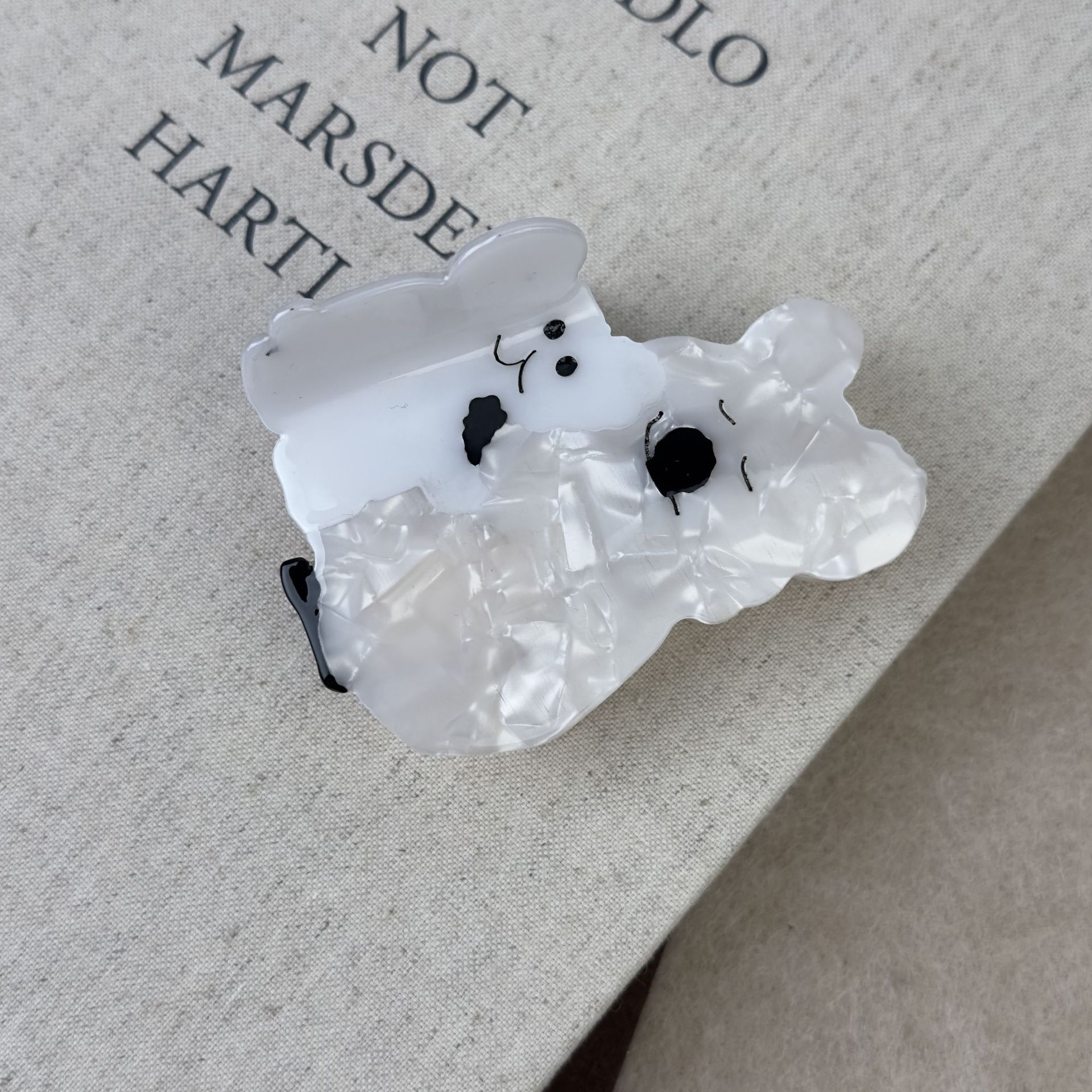 Französische süße Tier Kaola Acetat Haarnadel weibliche große Nische kreative Clip Hinterkopf Haar-Accessoires 2023 Neu_voghion.com