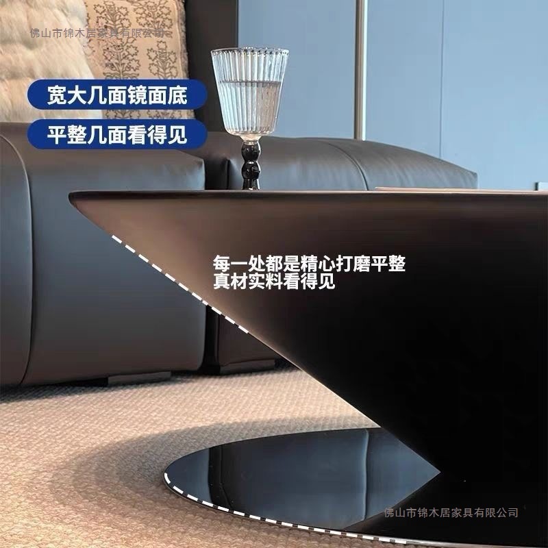 法式新款悬浮飞碟茶几客厅家用小户型创意设计师款极简玻璃钢茶几|undefined