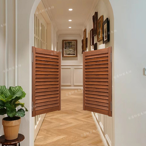 Solid Wood Louvered Door, Half Waist Door, Bedroom Door, Bar, Retro Cowboy Door, Bar Partition, Half Door, Kitchen Gate