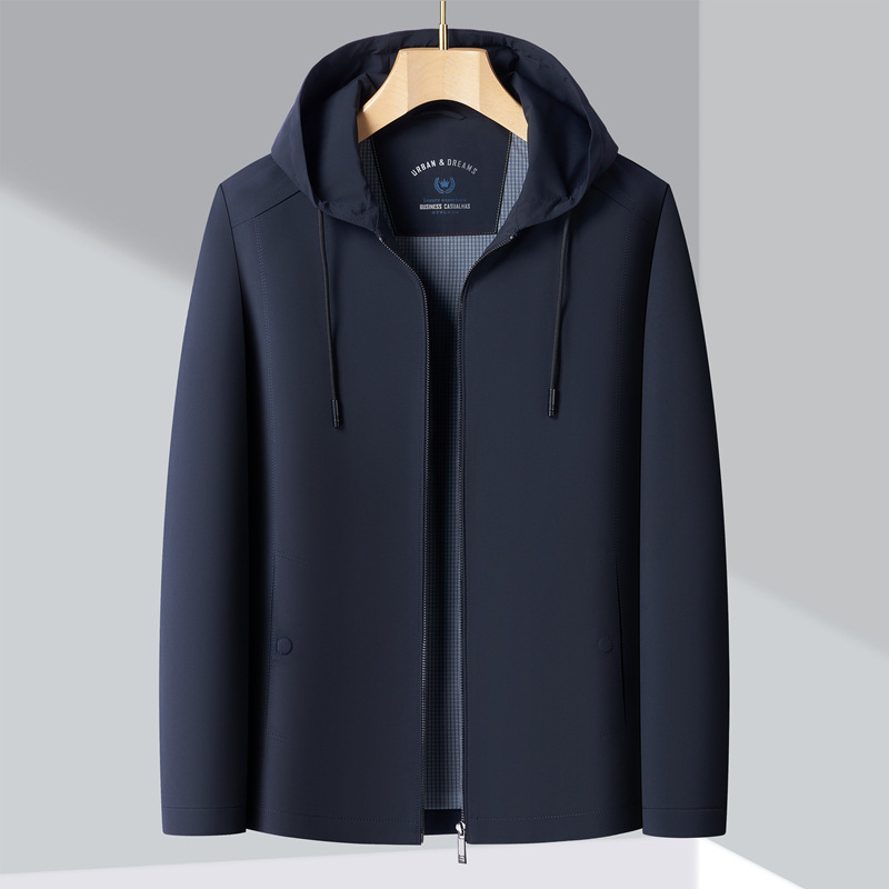 2025 Autumn New Men's Jacket Casual Hooded Men's Coat Fashionable Men's Top One Piece Wholesale Zl11388