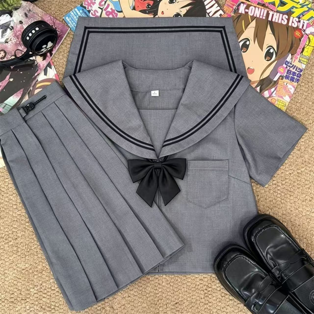 Original JK Academy Standard Basic JK Uniform Set Authentic Japanese Style Student School Uniform Black Sailor Suit