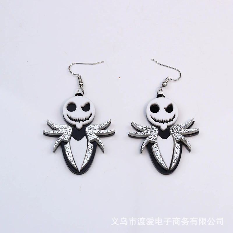(Cross-border trading), acrylic earrings solar-powered, halloween