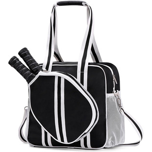 ,Pickleball Paddle Shoulder Bag with Zipper and Adjustable Strap for Racquet Women Men Pickleball Bag