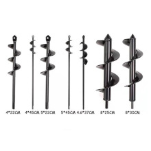 芸贝花园地钻机种植手提式钻头小型螺旋松土挖坑电钻植物麻花短杆