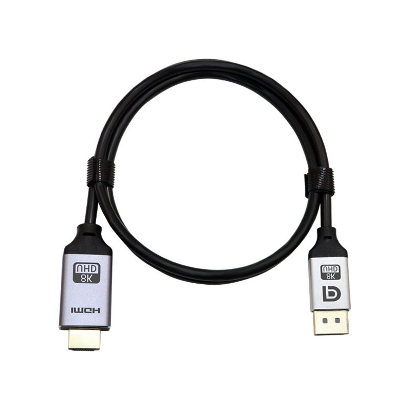 厂家直销dp转hdmi 8k60hz公对公高清转换线 Displayport转hdmi线