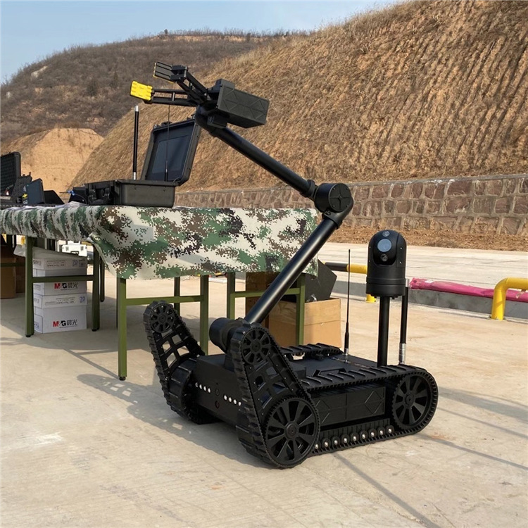 Robot de eliminación de explosiones, robot de eliminación de explosiones tipo rastreo, robot de exploración, depósito de robot de eliminación de explosiones