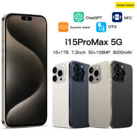 i15proMax跨境6+128爆款现货4G全网通6.5寸安卓智能手机外贸代发