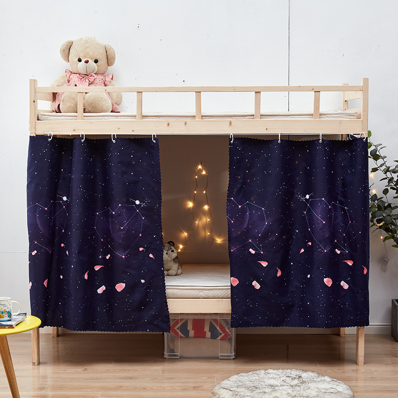 Cortina de cama de dormitorio estudiantil fuerte sombreante cama superior especial cortina de cama todo incluido dormitorio de estudiantes de sexo masculino y femenino sombreante cama inferior tela de cortina de cortina