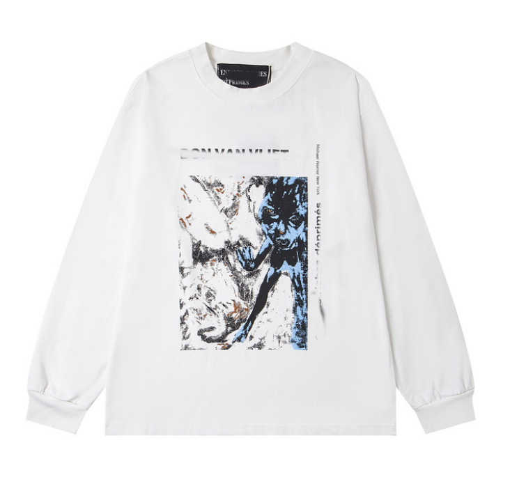 Enfants Riches Déprimés Don Van Vliet T-shirt Figure Head Print White