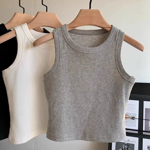Gray vest-solid color