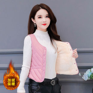 Autumn and Winter New Middle-aged Down Cotton Vest Women's Fleece Vest