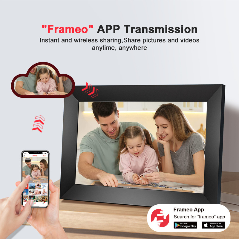 Cross-Border 10.1 Digital Photo Frame Frameo Cloud Photo Frame Smart Touch Wifi Photo Frame Wireless Upload Digital Photo Album Cross-Border 10.1 Digital Photo Frame Frameo Cloud Photo Frame Smart Touch Wifi Photo Frame Wireless Upload Digital Photo Album