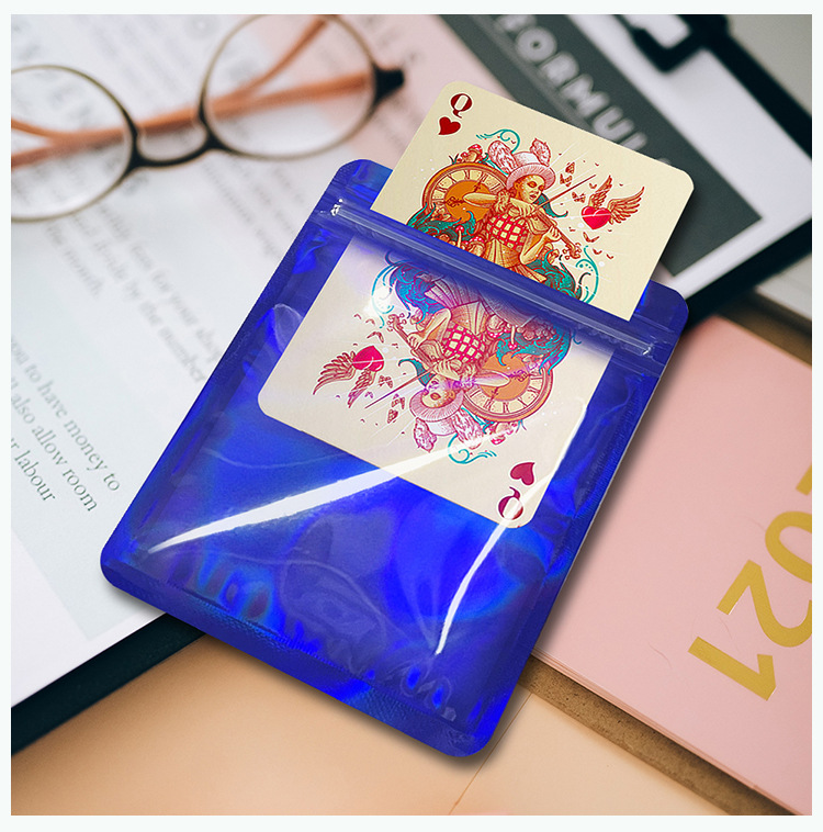 Simple Style Solid Color CPP OPP Laser Film Jewelry Packaging Bags display picture 2