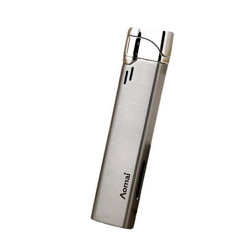 Aomai AM213 direct windproof lighter personalized creative metal inflatable lighter wholesale