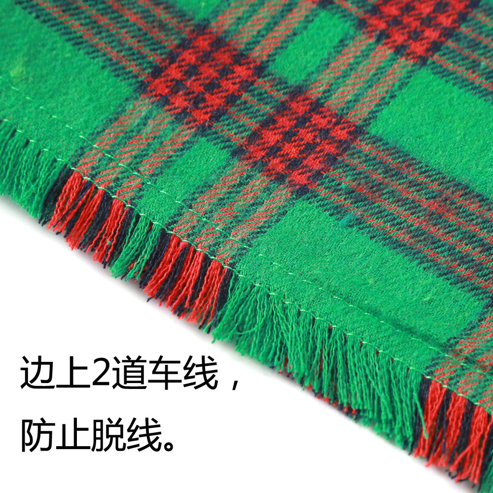 Baberos navideños de doble capa para mascotas, pañuelos con borlas, baberos para perros, pañuelos para mascotas, en stock del fabricante, para envío transfronterizo.