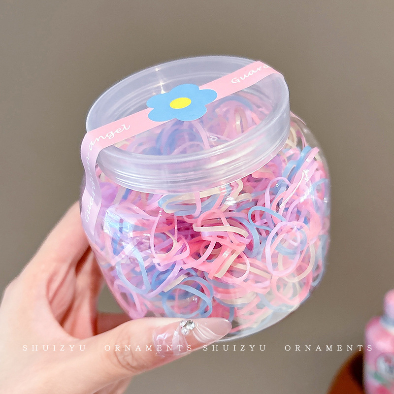 Pequeña banda de goma disponible negra para las mujeres, alta banda de goma elástico y durable, Banda del pelo, Banda del pelo para las muchachas