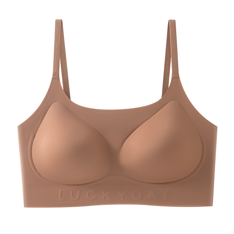 Blanco invisible T impermeable fundador líquido ropa interior mujer sin marcas pechos pequeños colapso no vacío taza contra el pecho colateral anti-prolapso sostén delgado