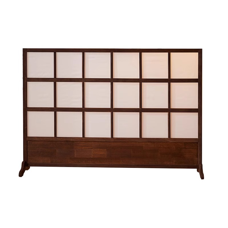 新しい中国風スクリーンレトロパーティションリビングルーム無垢材折りたたみシンプルなB&B寝室ブロック厚いフレーム折りたたみスクリーン