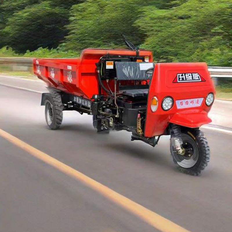柴油建筑工地自卸三轮车 工程农用自卸车 养殖载重运输翻斗车厂家