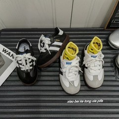 Children's shoes, boys' genuine leather comfortable casual shoes, 2024 spring new style, girls' students' comfortable sneakers, sports shoes, single shoes