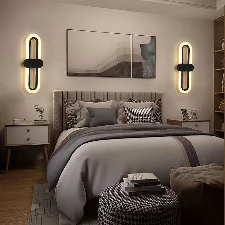 LED lámpara de pared sala de estar dormitorio pasillo lámpara de pared de escalera personalizada simple moderna creativa lámpara de cabecera